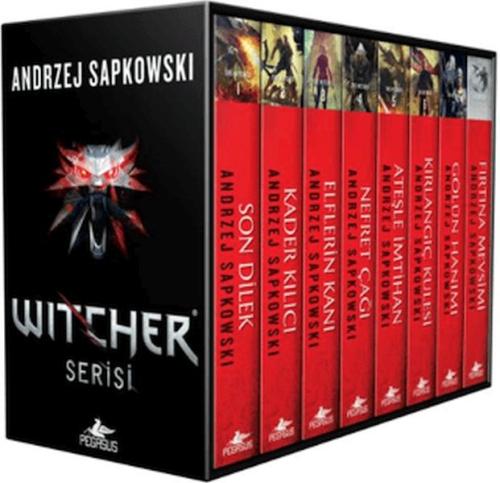 The Witcher Serisi Kutulu Özel Set (8 Kitap) - Andrzej Sapkowski - Peg