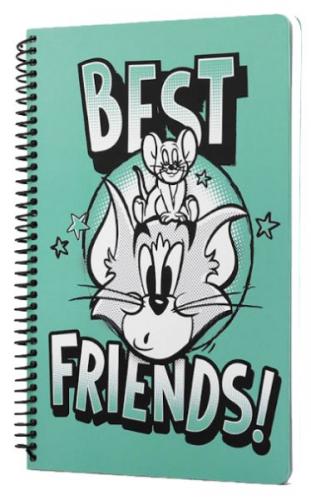 Tom And Jerry Best Friends Spiralli Defter Yeşil - - Mabbels