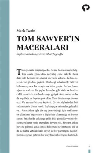 Tom Sawyer'in Maceraları - Mark Twain - Turkuvaz Kitap