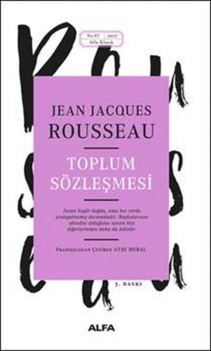 Toplum Sözleşmesi - Jean Jacques Rousseau - Alfa Yayınları
