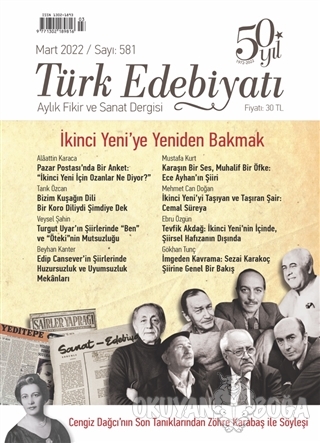 Türk Edebiyatı Dergisi Sayı: 581 Mart 2022 - Kolektif - Türk Edebiyatı