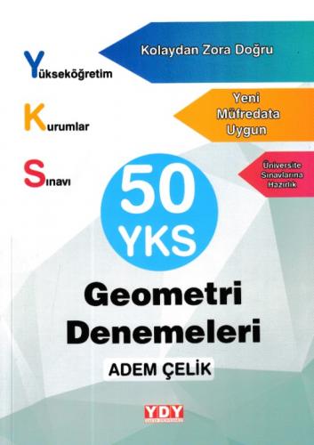 50 YKS Geometri Denemeleri - Adem Çelik - YDY Yayınları