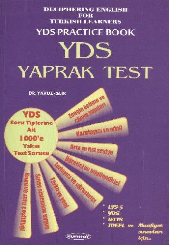 YDS Yaprak Test - Yavuz Çelik - Kurmay Yayınları