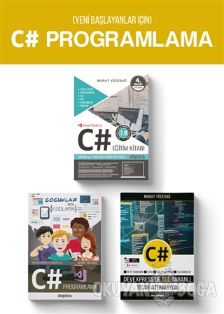 Yeni Başlayanlar için C# Programlama (3 Kitap Takım) - Murat Yücedağ -