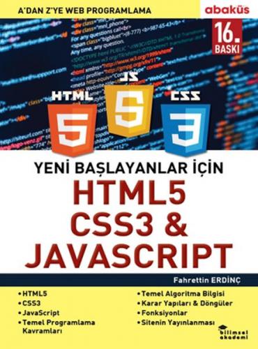 Yeni Başlayanlar İçin HTML5, CSS3 ve Javascript - Fahrettin Erdinç - A