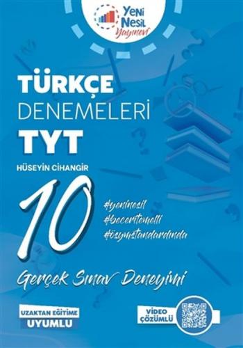 TYT Türkçe 10 Deneme Sınavı - Hüseyin Cihangir - Yeni Nesil Yayınevi
