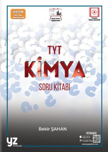 TYT Kimya Soru Kitabı - Bekir Şahan - YZ Yayınları