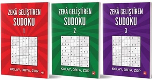 Zeka Geliştiren Sudoku Seti (3 Kitap Takım) - Ramazan Oktay - Beyaz Ba
